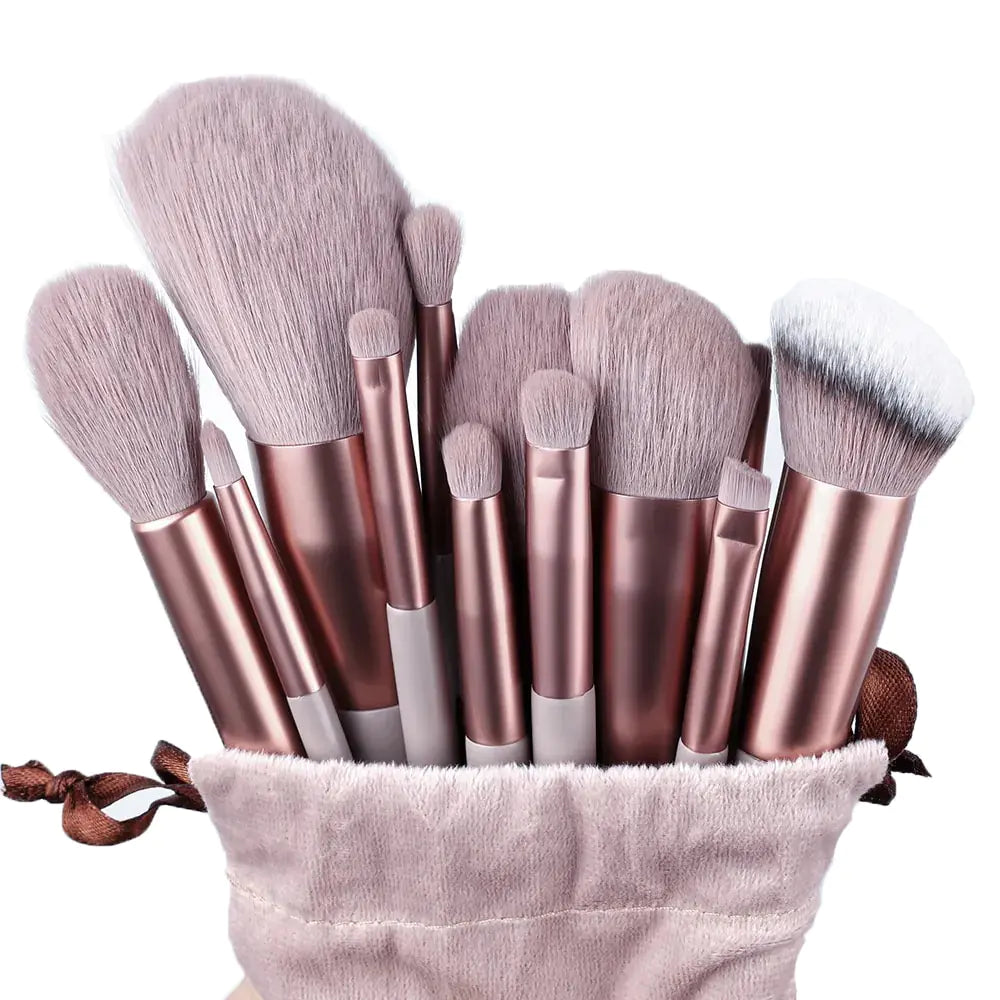 13 Pieces Soft Fluffy Makeup Brushes Set