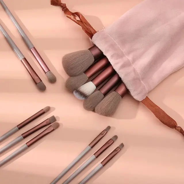 13 Pieces Soft Fluffy Makeup Brushes Set