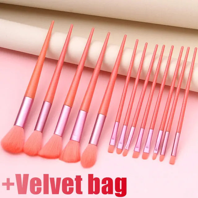 13 Pieces Soft Fluffy Makeup Brushes Set
