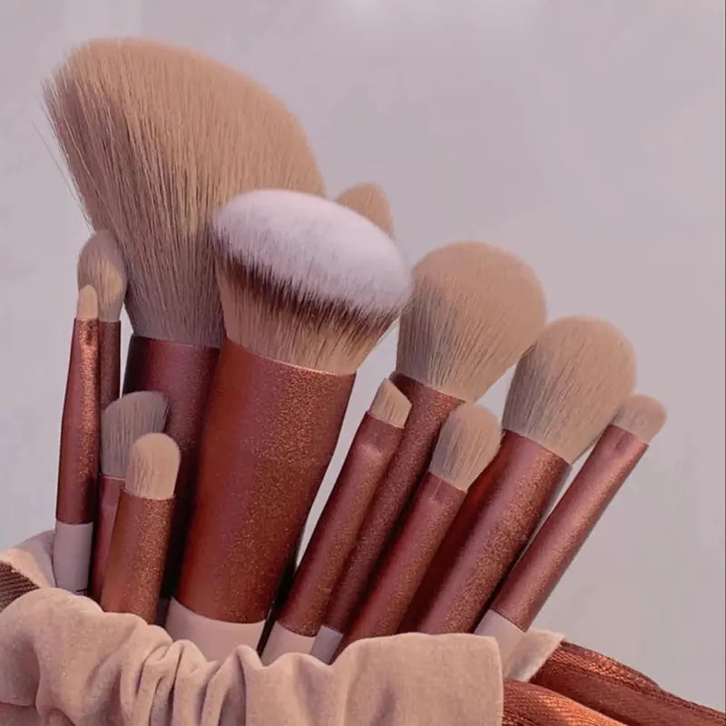 13 Pieces Soft Fluffy Makeup Brushes Set
