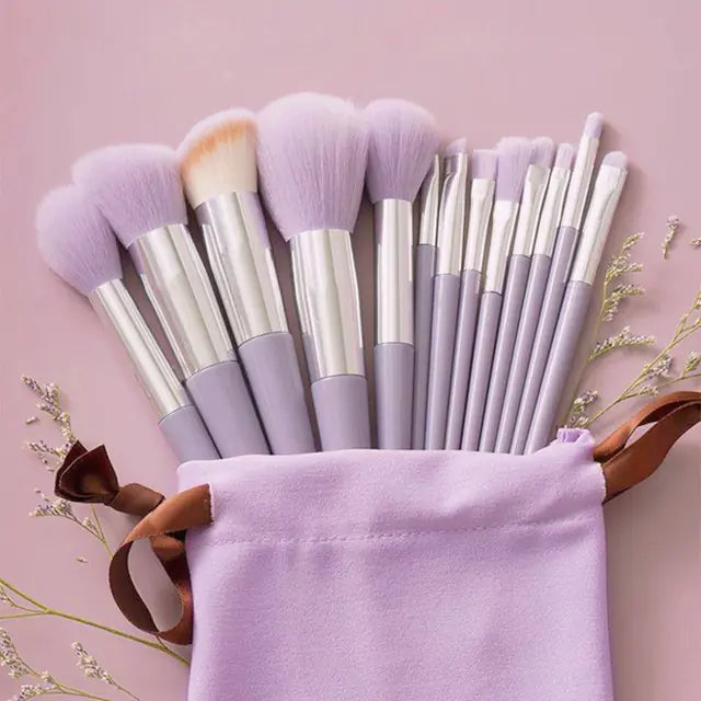 13 Pieces Soft Fluffy Makeup Brushes Set